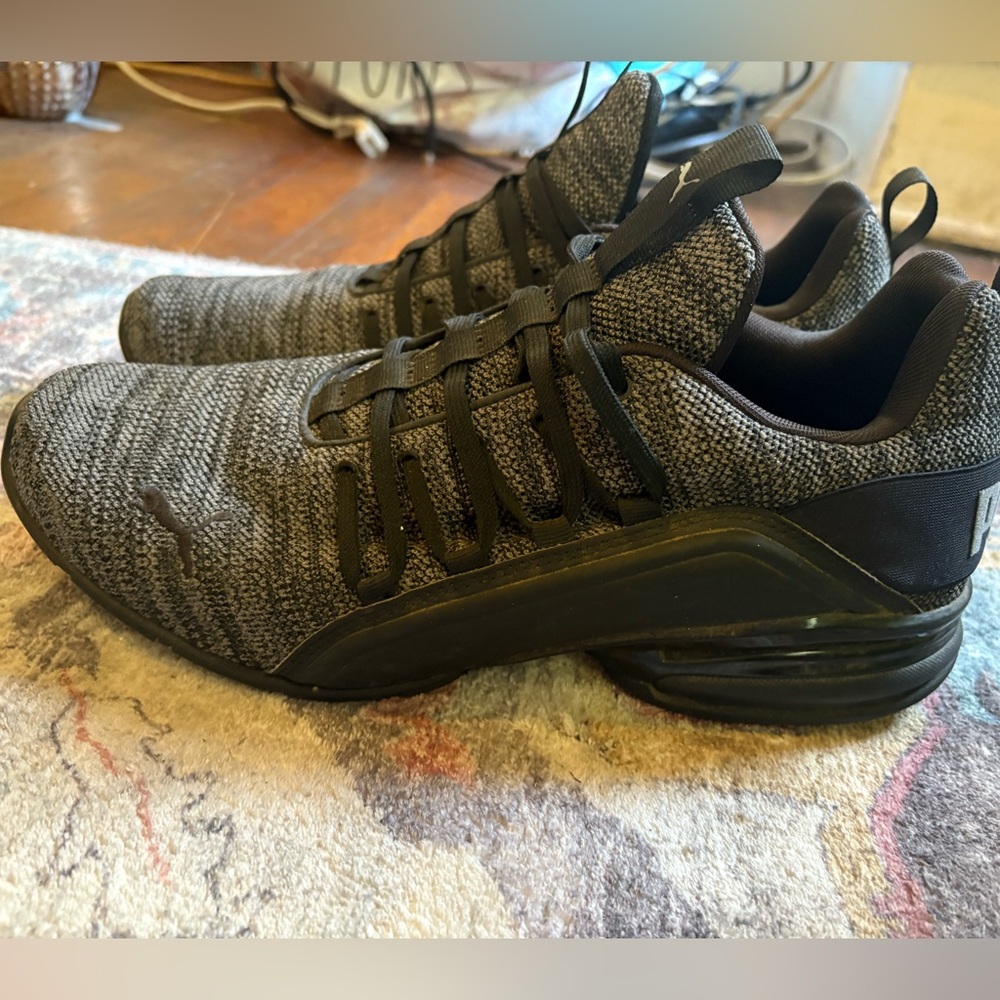Puma AXELION SoftFoam+ Men's Black/Grey Athletic Running Training Shoes